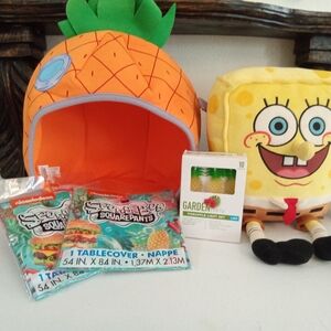 🍍SpongeBob Party Pack w/ Pineapple Playhouse, Tablecloths & String Lights! 🍍